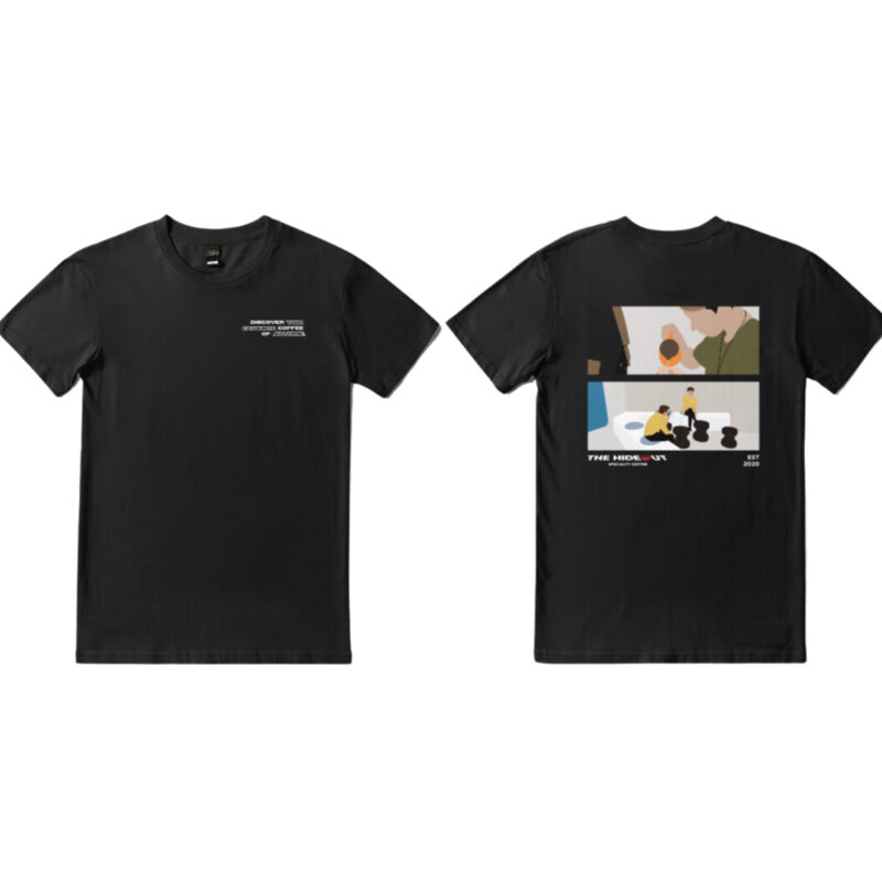 Discover The Hideout T-shirt (Black/Forest Green/Navy) Thumbnail